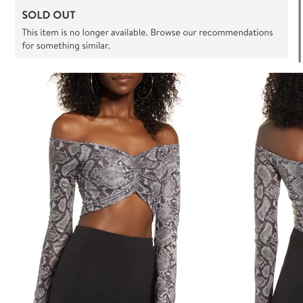 Tiger Most snakeskin Cropped shirt size Small